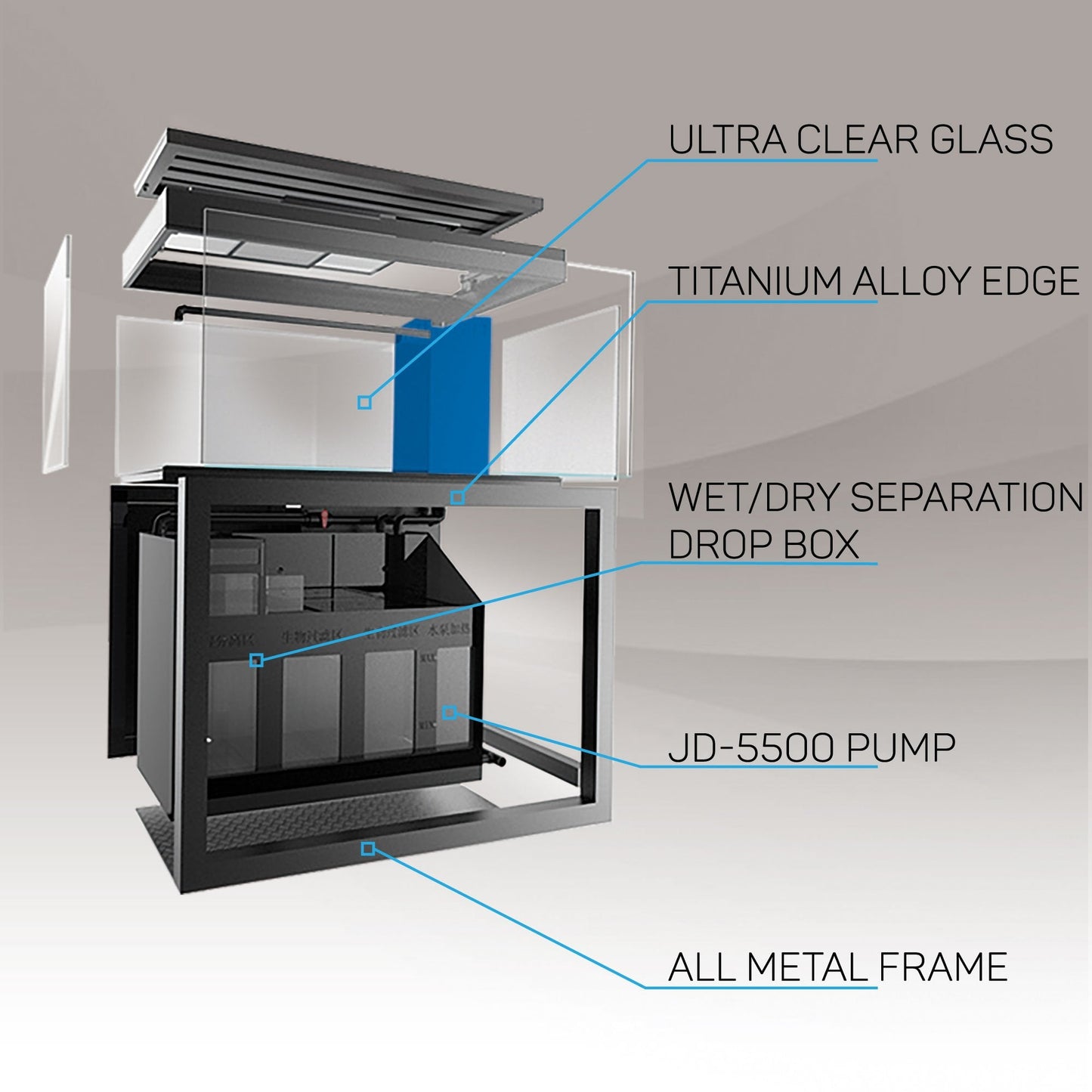 Aqua Dream Aquarium - Silver Edition (230 Gallon)
