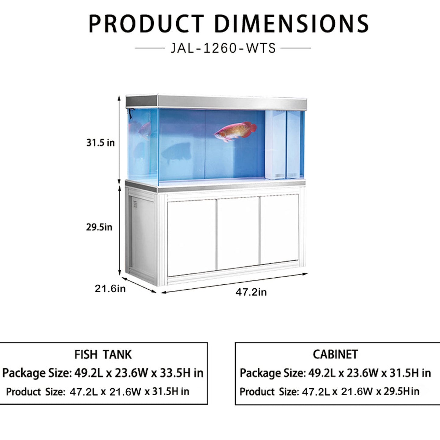 AquaDream 145 Gallon Aquarium